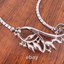 Vintage CROWN TRIFARI? PAT PEND? Fruit Salad ALFRED PHILIPPE Navette NECKLACE