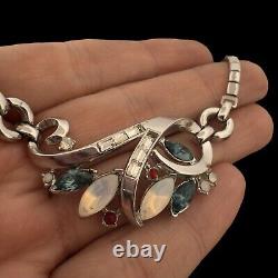 Vintage CROWN TRIFARI? PAT PEND? Fruit Salad ALFRED PHILIPPE Navette NECKLACE