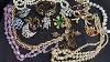 Vintage Costume Jewelry Haul Trifari Kjl Swarovski Bogoff