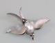 Vintage Crown TRIFARI Alfred Philippe Jelly Belly Moonstone Swallow Bird Brooch