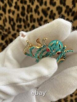 Vintage Crown TRIFARI Alfred Philippe Under The Sea Collection Octopus Brooch
