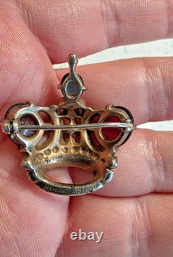Vintage Crown Trifari 1944 Alfred Philippe Crown Brooch #137542