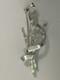 Vintage Crown Trifari 1949 Meteor Brooch Alfred Philippe 155212 Silver Rhodium