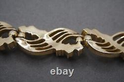 Vintage Crown Trifari Alfred Philippe Ab Rhinestone Gold Tone Necklace Bracelet