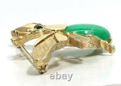 Vintage Crown Trifari Alfred Philippe Bee Insect Jelly Belly Brooch
