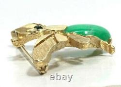 Vintage Crown Trifari Alfred Philippe Bee Insect Jelly Belly Brooch