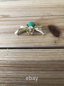 Vintage Crown Trifari Alfred Philippe Bee Insect Jelly Belly Brooch