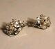 Vintage Crown Trifari Alfred Philippe Clear Rhinestone Clip-on Earrings! ¡RARE¡