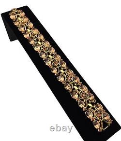 Vintage Crown Trifari Alfred Philippe Crystal Bracelet 7 Inch