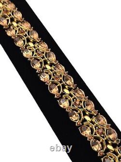 Vintage Crown Trifari Alfred Philippe Crystal Bracelet 7 Inch