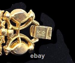 Vintage Crown Trifari Alfred Philippe Crystal Bracelet 7 Inch