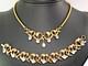 Vintage Crown Trifari Alfred Philippe Dangle Crystals Necklace Bracelet Set