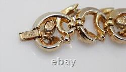 Vintage Crown Trifari Alfred Philippe Dangle Crystals Necklace Bracelet Set
