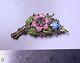Vintage Crown Trifari Alfred Philippe Flower Bouquet Fur Clip Pin Brooch Y3