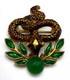 Vintage Crown Trifari Alfred Philippe Garden Of Eden Snake Enamel Brooch Pin