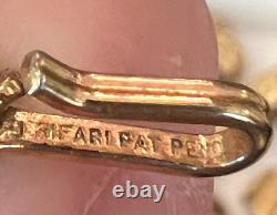 Vintage Crown Trifari Alfred Philippe Gold Tone Necklace Clip On Earrings Set