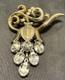 Vintage Crown Trifari Alfred Philippe Grape Cluster Brooch Articulated Dangle