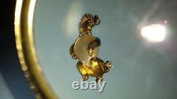 Vintage Crown Trifari Alfred Philippe Jelly Belly Poodle Dog Figural Brooch