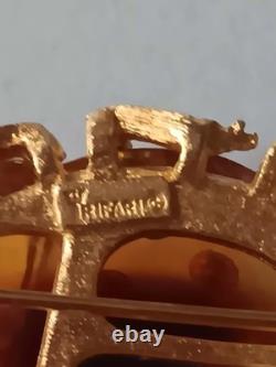 Vintage Crown Trifari Alfred Philippe Lucite Lady Bug Brooch/Pin Pre-Owned Rare