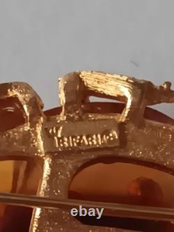 Vintage Crown Trifari Alfred Philippe Lucite Lady Bug Brooch/Pin Pre-Owned Rare