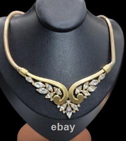 Vintage Crown Trifari Alfred Philippe Necklace Leaf Motif Book Piece Signed
