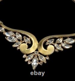 Vintage Crown Trifari Alfred Philippe Necklace Leaf Motif Book Piece Signed