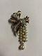 Vintage Crown Trifari Alfred Philippe Pearl Strand Rhinestone Dangle Drop Brooch