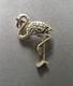 Vintage Crown Trifari Alfred Philippe Pink Flamingo rhinestone brooch