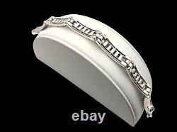Vintage Crown Trifari Alfred Philippe Rhinestone Bracelet 7 Inch Silver Tone Ele
