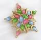 Vintage Crown Trifari Alfred Philippe Star Pastel Fruit Salad Brooch Pin