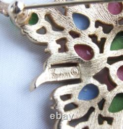 Vintage Crown Trifari Alfred Philippe Star Pastel Fruit Salad Brooch Pin