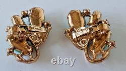 Vintage Crown Trifari Alfred Philippe Thermoset Pebble Beach Parure
