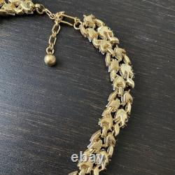 Vintage Crown Trifari Alfred Philippe White Lily Of Valley Necklace Bracelet Set