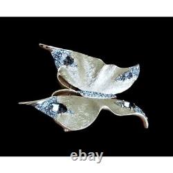 Vintage Crown Trifari Brooch Vintage Alfred Philippe Pin Butterfly Rhinestone