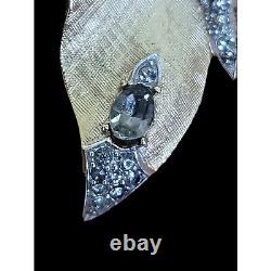 Vintage Crown Trifari Brooch Vintage Alfred Philippe Pin Butterfly Rhinestone