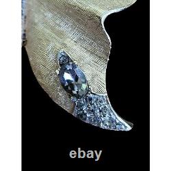 Vintage Crown Trifari Brooch Vintage Alfred Philippe Pin Butterfly Rhinestone