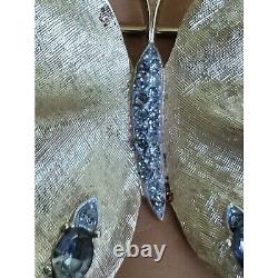 Vintage Crown Trifari Brooch Vintage Alfred Philippe Pin Butterfly Rhinestone