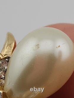 Vintage Crown Trifari Fantasia Alfred Philippe Jelly Belky Faux Pearl Spider