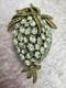 Vintage Crown Trifari Golden Diamanté Pineapple Hanging Fruit Alfred Philippe