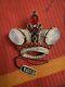 Vintage Crown Trifari Jelly Belly Coronation Crown Brooch 2 W Tag