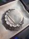 Vintage Crown Trifari Sterling Silver Crescent Moon Brooch Alfred Philippe