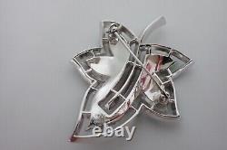 Vintage Green Jeweleaf Maple Leaf Brooch Alfred Philippe Crown Trifari