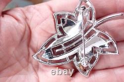 Vintage Green Jeweleaf Maple Leaf Brooch Alfred Philippe Crown Trifari