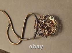 Vintage Pastel Floral Fragonard Trifari Alfred Philippe Brooch And Necklace