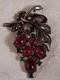 Vintage Rare 1955 Sterling Trifari By Alfred Philippe Grape Fur Clip Brooch