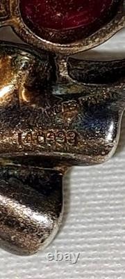 Vintage Rare 1955 Sterling Trifari By Alfred Philippe Grape Fur Clip Brooch