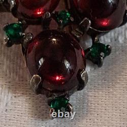 Vintage Rare 1955 Sterling Trifari By Alfred Philippe Grape Fur Clip Brooch