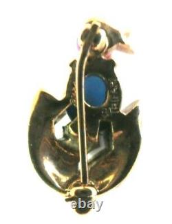 Vintage Rare Crown Trifari Alfred Philippe Chick Hatching From Egg Pin