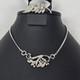 Vintage Silver-Tone Rhinestone Brooch & Alfred Philippe Crown Trifari Necklace