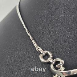 Vintage Silver-Tone Rhinestone Brooch & Alfred Philippe Crown Trifari Necklace